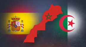 Maroc - Espagne - Algérie - Drapeaux