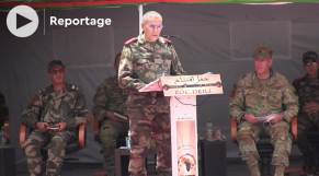 Coup d envoi des manœuvres militaires de l African Lion 2022 - Général de corps d armée Belkhir El Farouk - 