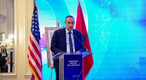 Président du conseil de Dakhla Oued Addahab - élu du parti de l Istiqlal - Yanja El Khattat - Forum économique maroco-américain - New York - Maroc - Etats-Unis