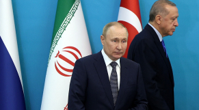 Poutine - Erdogan - Vladimir Poutine - Recep Tayyip Erdogan - Russie -Turquie - Rencontre à Téhéran