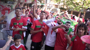 Cover_Avant Maroc-Paraguay à Séville, les supporters des Lions donnent de la voix
