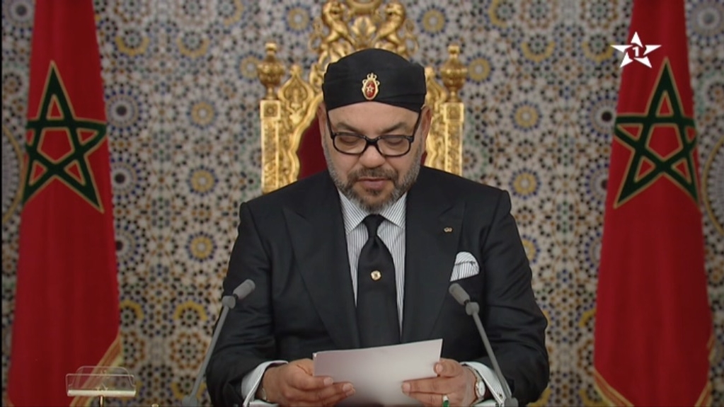 Discours du Trône. Le roi Mohammed