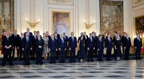 OTAN - Sommet de l OTAN - Madrid - Roi Felipe VI - Reine Letizia d Espagne - Leaders de l OTAN - Espagne - Photo de famille 