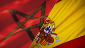 Maroc Espagne drapeaux