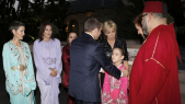 Mohammed VI, Emmanuel Macron et Lalla Khadija