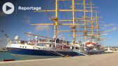 Cover-Vidéo: أجواء رسو أكبر سفينة شراعية في العالم بميناء طنجة