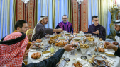 roi Mohammed VI - Cheikh Mohammed Ben Zayed Al Nahyane - prince héritier d&#039;Abou Dhabi - iftar