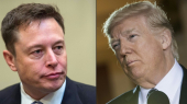 Elon Musk - Donald Trump - Patron de Tesla et SpaceX - Ex-Président américain