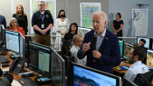 Joe Biden - Président américain - Etats-Unis - Nouveau-Mexique - Santa Fe - Centre d opérations d état d urgence - Incendies - Canicule - Réchauffement climatique