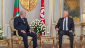 présidents tunisien Kaïs Saïed et algérien Abdelmadjid Tebboune