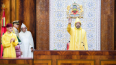 Le roi Mohammed VI lors de l&#039;ouverture de la 1ère session de la 2ème année législative de la 11ème législature, le 14 octobre 2022.