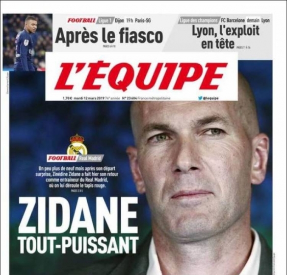 L&#039;Equipe Zidane