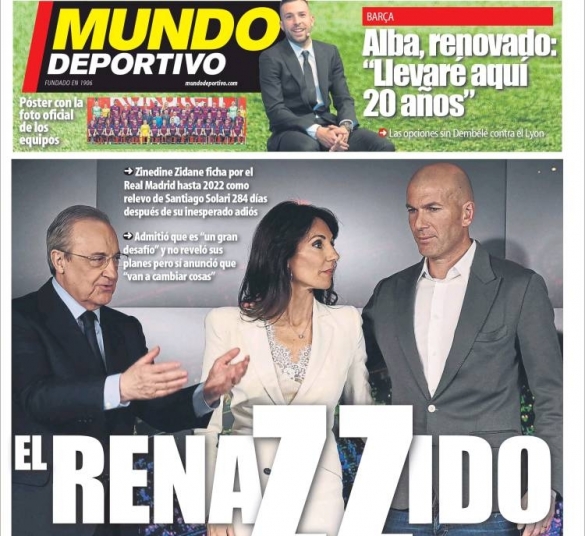 Mundo Deportivo Zidane