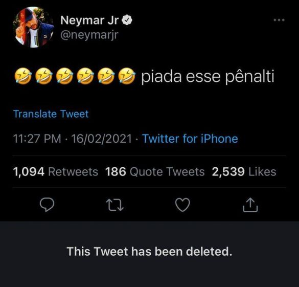 Neymar-Tweet