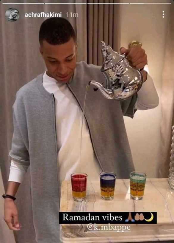 Mbappé le thé