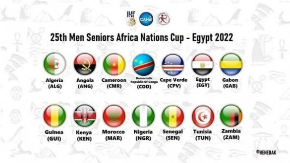 Les pays participant à la CAN 2022 de handball