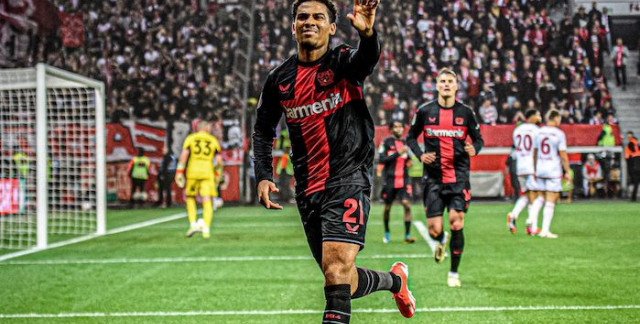 Leverkusen remain unbeaten after 46 games, Amine Adli scores