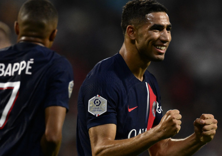L'Equipe Features Achraf Hakimi in Ligue 1 Team of the Week