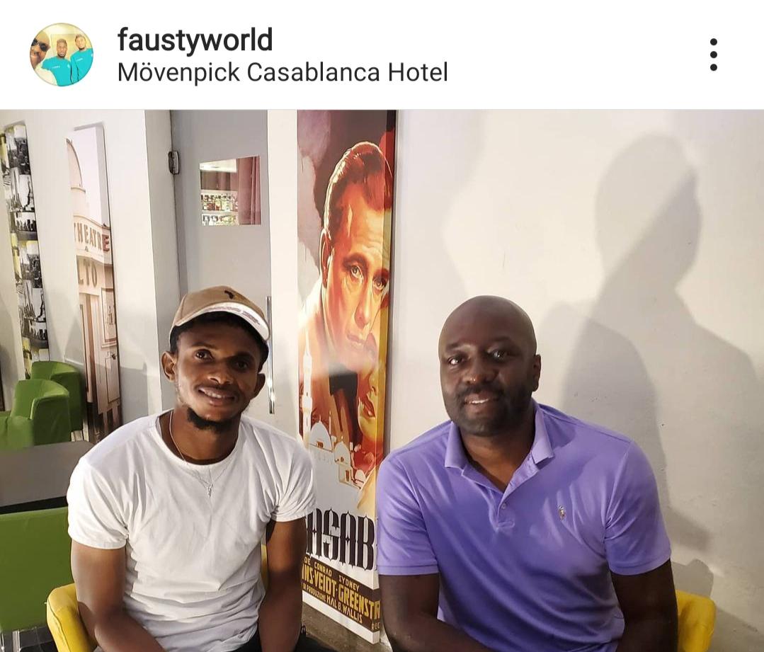 جلسة الحسم ..وكيل أعمال الدولي الكونغولي فابريس نغوما لاعب الرجاء الرياضي يحسم في رحيله